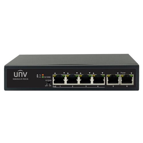 Uniview NSW2010-6T-POE-IN 6×100Mbps network ports (RJ45) Cene