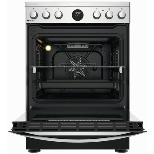 Indesit IS67V8CCX/E staklokeramički &amp;scaron;poret, multisistemska rerna, &amp;scaron;irina 60 cm, inox Slike