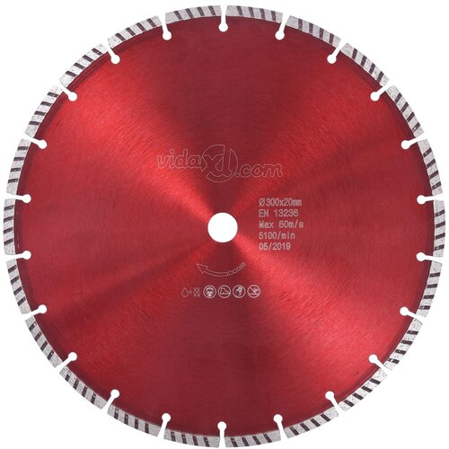vidaXL Diamantni rezalni disk s turbo jeklom 300 mm Cene