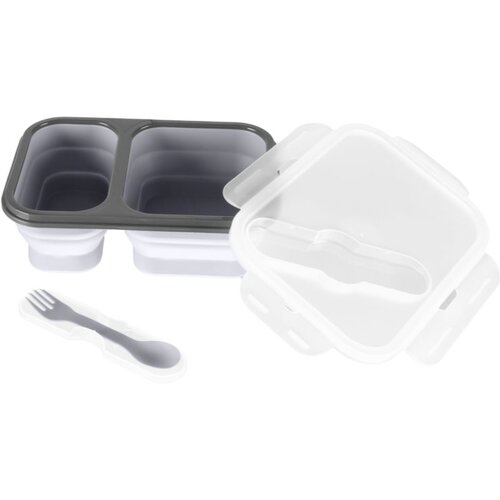 Zopa Silicone Lunch Box Large komplet pribora za jelo Dove Grey 21x15 cm 1 kom Slike