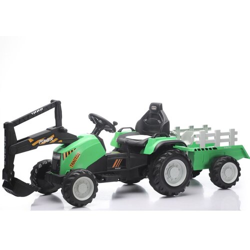 Traktor sa prikolicom i pokretnom ka&amp;scaron;ikom Zeleni Slike