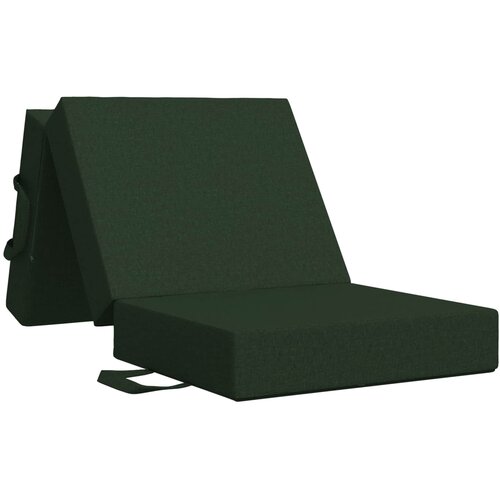 vidaXL Zložljiv kavč postelja 90 x 67 x 45 cm Temno zelena, (5000295189) Cene