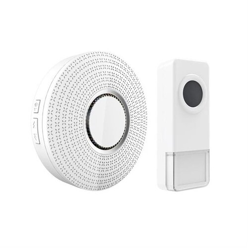  Komplet 2x bežična zvona za utičnicu 230V/1xA23 IP55, bela Slike