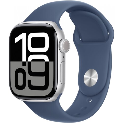 Apple watch series 10 gps + cellular 42mm silver aluminium case with denim sport band - m/l" Cijene