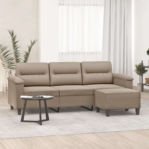  Trosed s stolčkom za noge taupe 180 cm blago iz mikrovlaken, (20926180) Cene