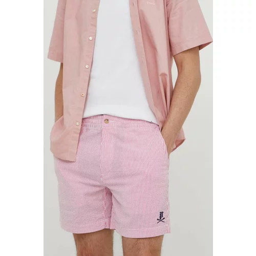 Polo Ralph Lauren Kratke hlače moški, roza barva