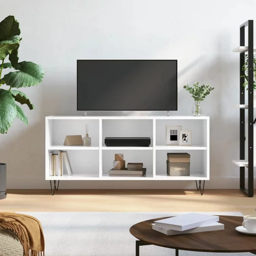 vidaXL TV ormarić sjajni bijeli 103 5x30x50 cm od konstruiranog drva