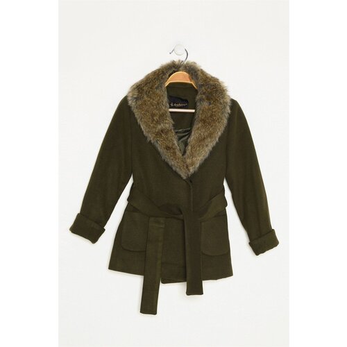 Dewberry Z8001 GIRLS&amp;#039; COAT-KHAKI Slike