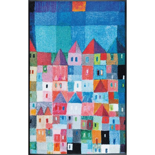 wash+dry PREDPRAŽNIK Colourful Houses 75/120 cm potiskano večbarvno Cene