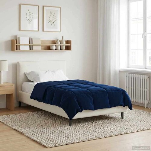  Zimska posteljnina Temno modra 135 x 220 cm Mikrovlakna, (5000284598) Cene