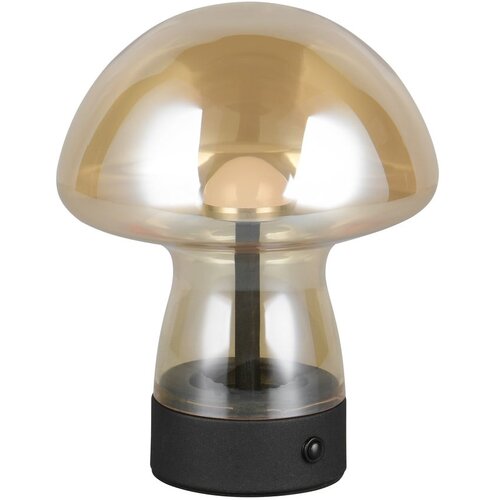  Jantarna LED stolna lampa sa staklenim sjenilom (visina 18 cm) Dooley &amp;ndash; Slike