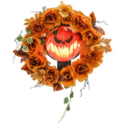 Outsunny halloween venček poliester, jeklo 44D x 9&Scaron; x 44V cm oranžno, (5000242555) Cene