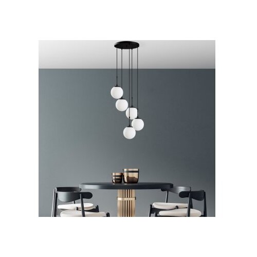 Opviq Luster Orbital-15-14016, 40x40x115cm, IP20, Crno-bijela Cene