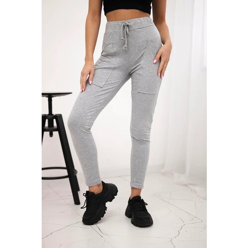 Kesi Sweatpants with waist tie gray Cijene