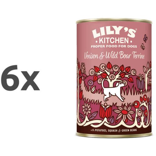 Lily's Kitchen terrine adult - divjačina in divji prašič - 400 g 6 x 400 g Cene
