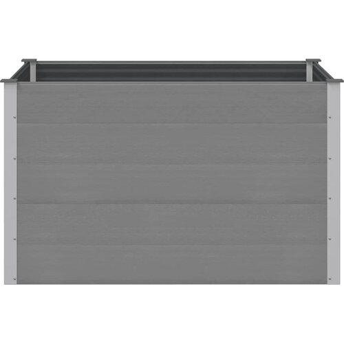  Vrtna Posuda za Sadnju WPC 150x100x91 cm Siva Slike