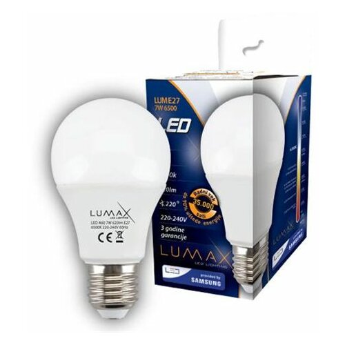 Lumax LED Sijalica LUME27-7W 6500K LED Hladno bela 7 W E27 Slike