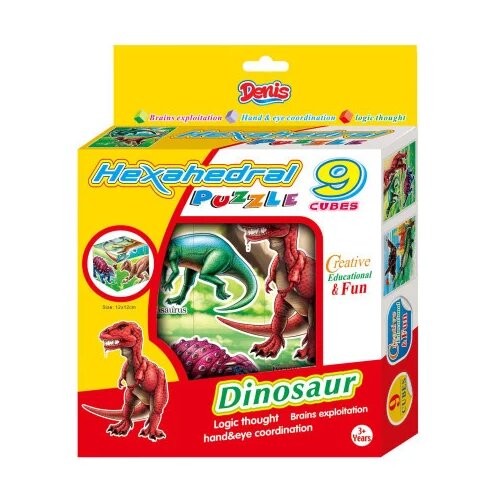 Denis kocke 9 kom oslikane motivima dinosaurusa Cene