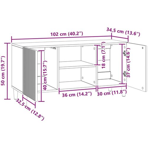  ormar Staro drvo 102 x 34 5 x 50 cm Konstruirano drvo - Staro drvo Slike