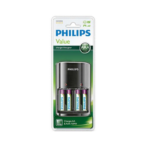 Philips polnilnik za baterije SCB1450NB/12 multilife + 4X aaa baterije Cene