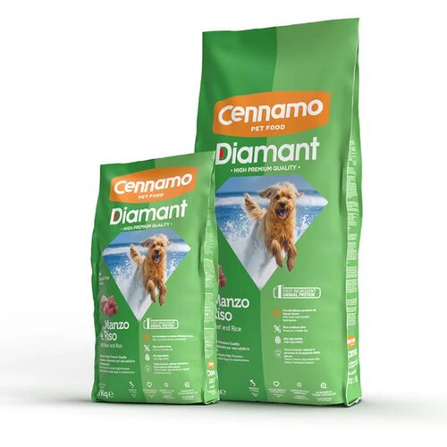 CENNAMO DIAMANT Dog Adult Mini con Manzo e Riso - hrana za odrasle pse malih rasa sa govedinom i pirinčem (3kg, 15kg) 3kg Slike