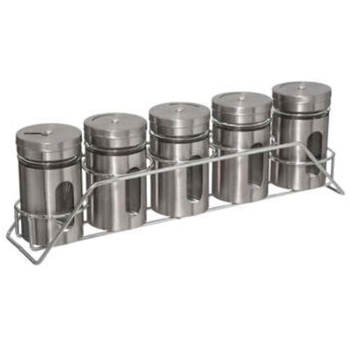 5five five držač začina 5 posuda 28.5x6.3x9cm staklo inox Cijene