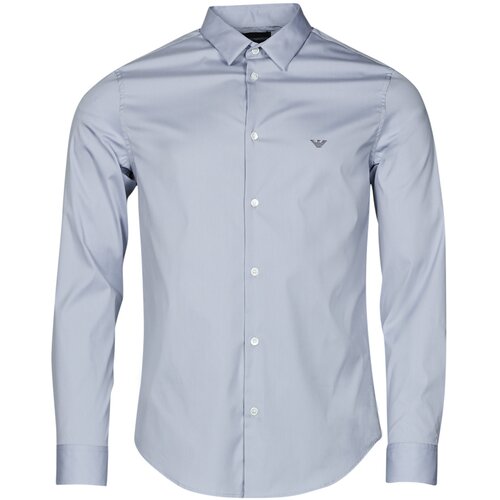 Emporio Armani Srajce z dolgimi rokavi 8N1C09 Modra Slike
