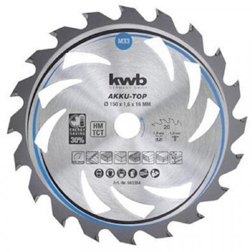Einhell tct rezni list 150x16x1,6mm T20 za tvrdo, meko drvo i pvc, pribor za kružne testere te-cs 18 li, tc-cs 1200, te-cs 165 ( 49583359 ) Slike