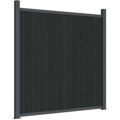  Panel za ogradu sivi 1564 x 186 cm WPC Slike