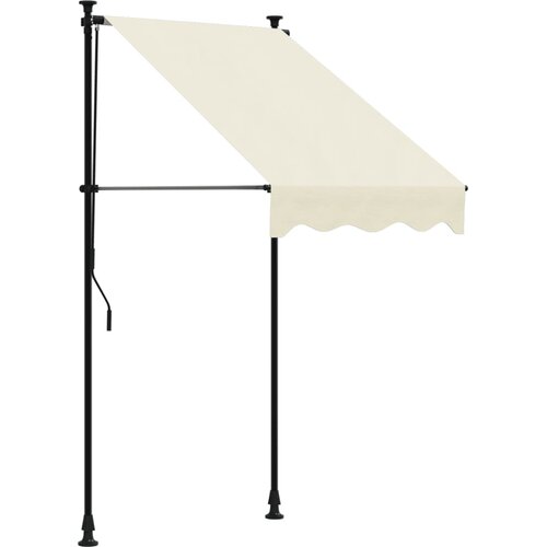vidaXL Tenda na uvlačenje krem 100 x 150 cm od tkanine i čelika Cijene