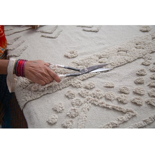 Lorena Canals Bijeli periv/ručno rađen pamučan tepih 170x240 cm Tribu Natural &amp;ndash; Slike