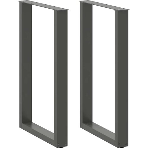 vidaXL Noge kavne mizice U-oblika 2 kosa antracit 60x(90-91)cm jeklo Cene