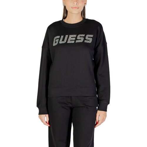 Guess PRIMULA RHINESTONES CN SWEATSH V5YQ12 KCRP0 Crna Slike