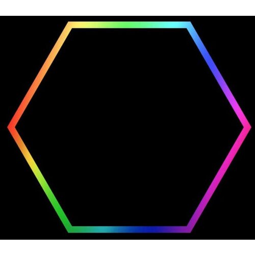  Hexagon LED tube light 1 head RGB 12V 410mm 6pcs Cene