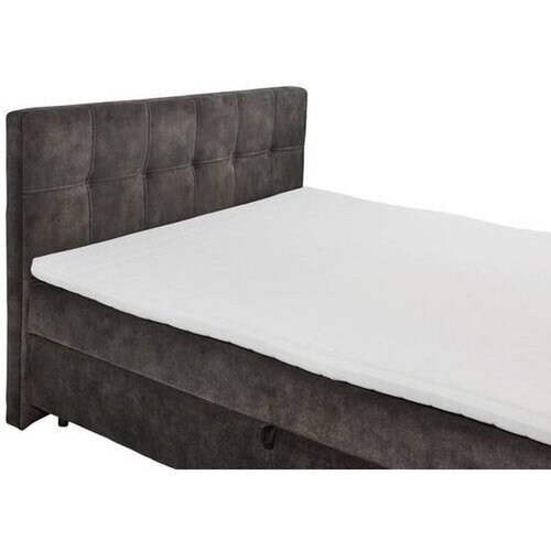 MID.YOU POSTELJA Z VZMETNICO 180 cm x 200 cm , tekstil, leseni material temno rjava Slike