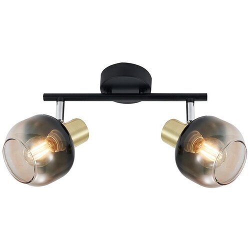  Prezent 27514 - Spot svetlo PEGAS 2xE14/40W/230V crno/zadimljeno Cene