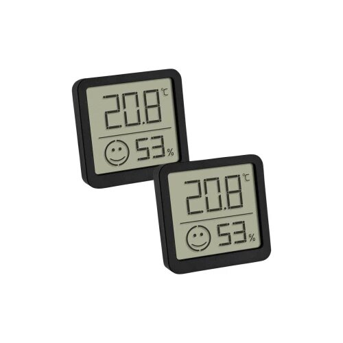 Tfa Dostmann 2er Set digitales Thermo-Hygrometer mit Komfortzone termo/higrometar crna Cijene