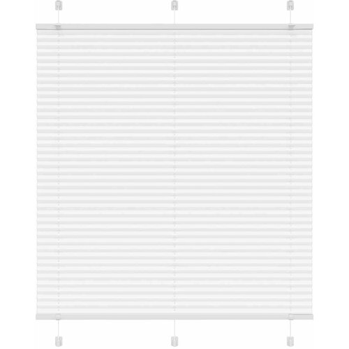 VidaXL Plisirana roleta bijela 115x100 cm &amp;scaron;irina tkanine 114,4 cm Slike