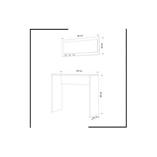 Hanah home salerno white sideboard Slike