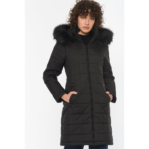 Dewberry Z6653 WOMEN'S COAT-BLACK Cene