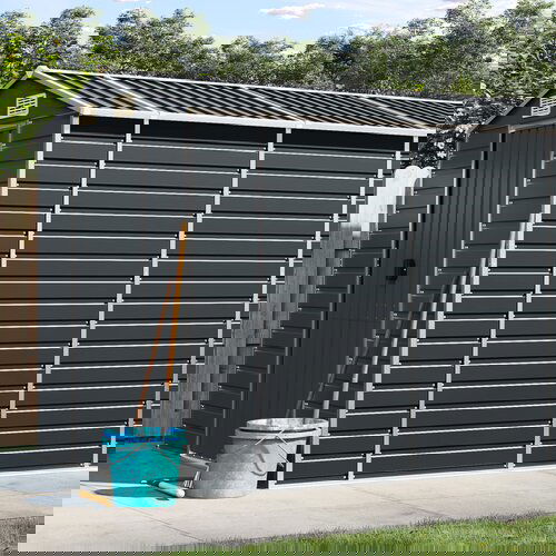 vidaXL Vrtna lopa antracit 191x470x198 cm pocinkano jeklo Cene