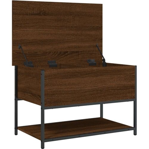 VidaXL klupa za pohranu boja smeđeg hrasta 70x42 5x47 cm drvena Slike