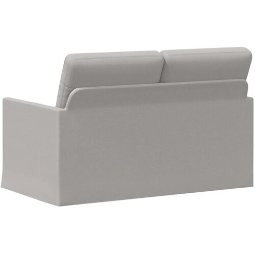  Kauč za dvoje Oblačnosiva 130 x 81 x 82 cm Tkanina - Siva tkanina oblak 120 cm Slike