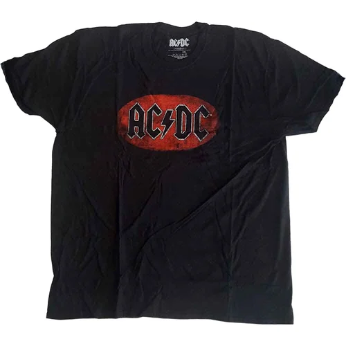 ACDC Košulja Oval Logo Vintage Unisex Black M