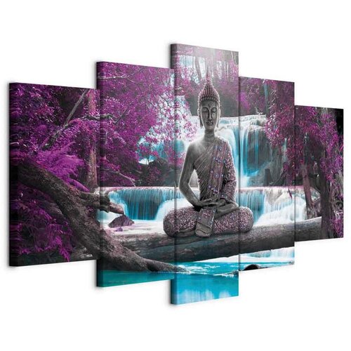 Artgeist Slika Na Platnu Waterfall And Buddha Cene