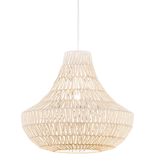 QAZQA Retro viseča svetilka bela 50 cm - Lina Cono 50 Cene