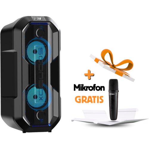 SOONBOX Prijenosni bluetooth karaoke zvučnik sa mikrofonom FM radio S6006A crni Cijene