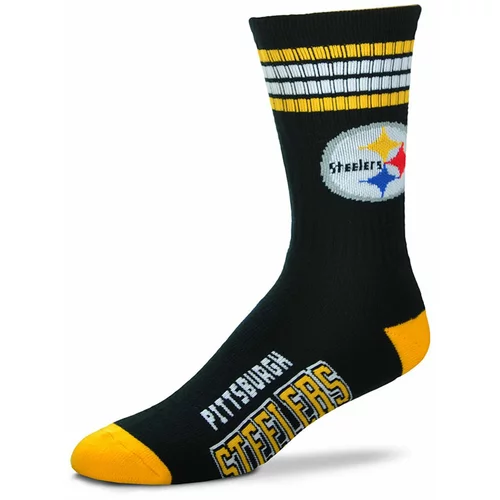 For Bare Feet Pittsburgh Steelers Graphic 4-Stripe Deuce nogavice