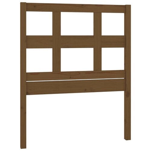 Uzglavlje za krevet boja meda 80,5x4x100 cm od masivne borovine Slike
