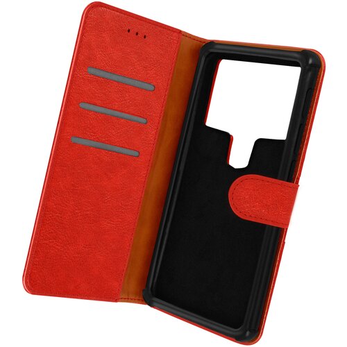 AVIZAR 5,5 do 6'' torbica za denarnico za pametni telefon, umetno usnje in magnetni zavihek, serija chesterfield - rdeca, (20632284) Cene
